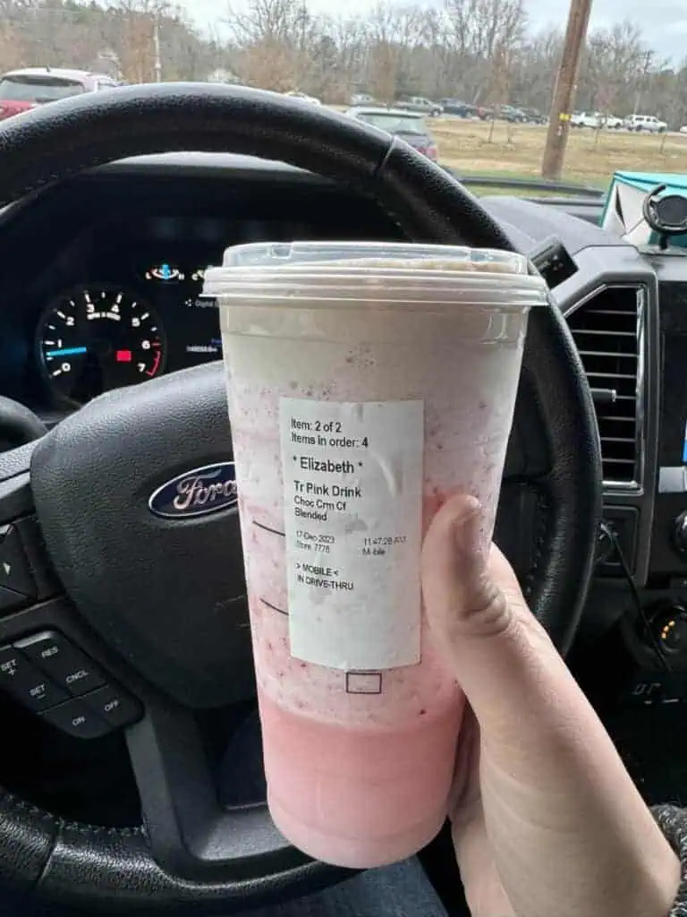 Blended Choco-Pink Drink
