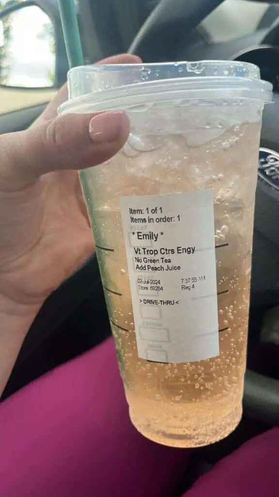 Peach Tropical Citrus Energy Refresher