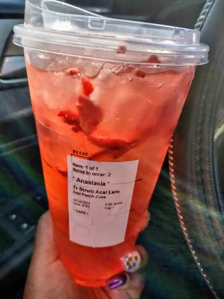 Peach Strawberry Acai Lemonade