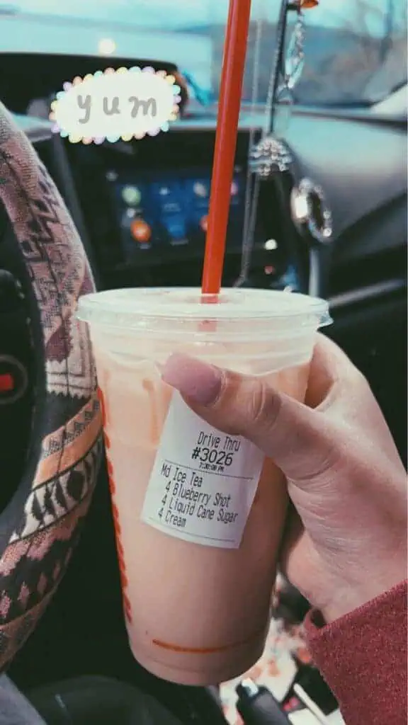 Blueberry Cream Iced Tea