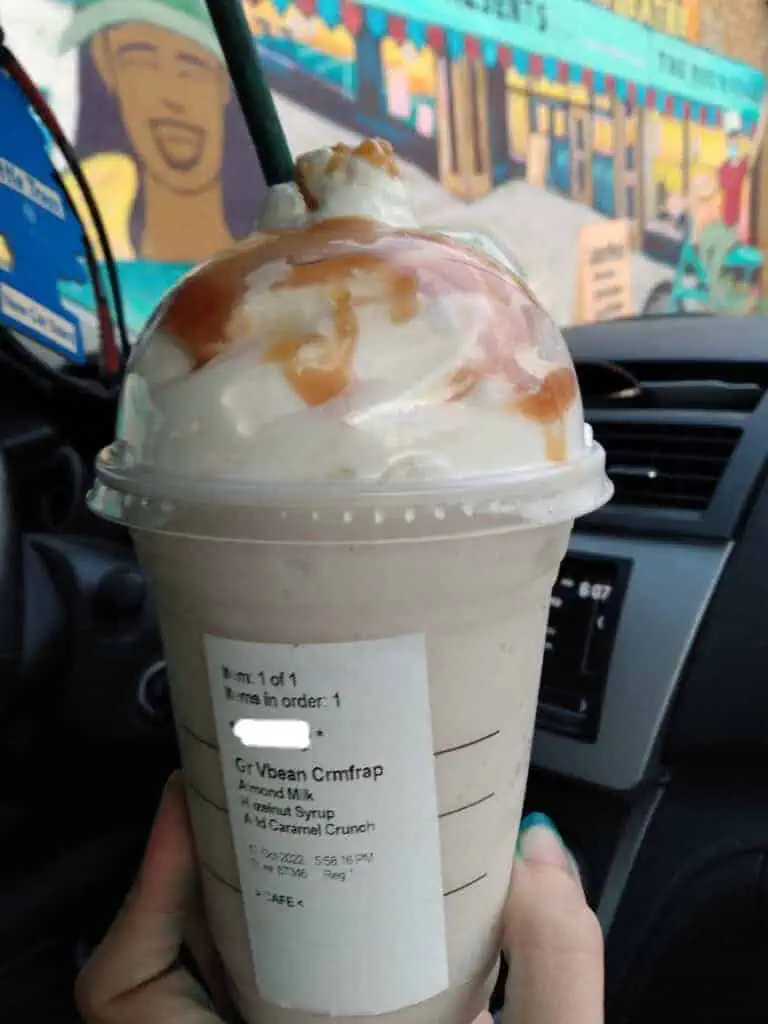 Caramel Hazelnut Crunch Frappé