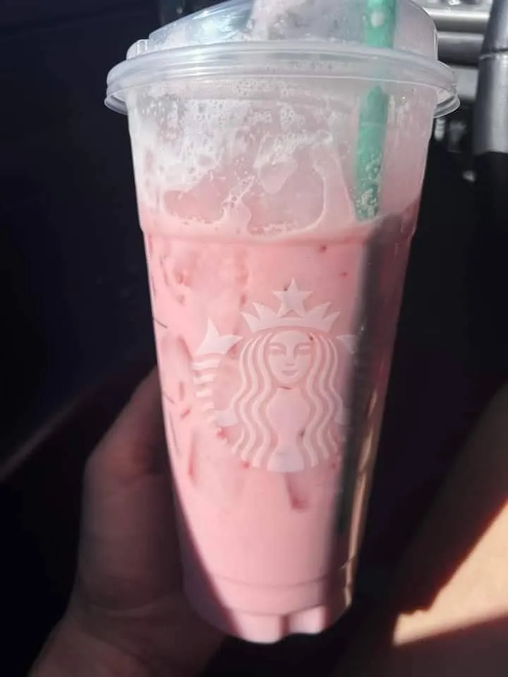 Creamy Peach Strawberry Refresher