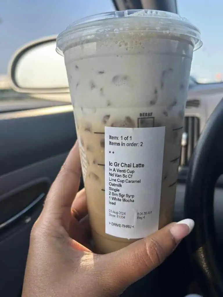 Iced Brown Sugar Chai Latte with Espresso