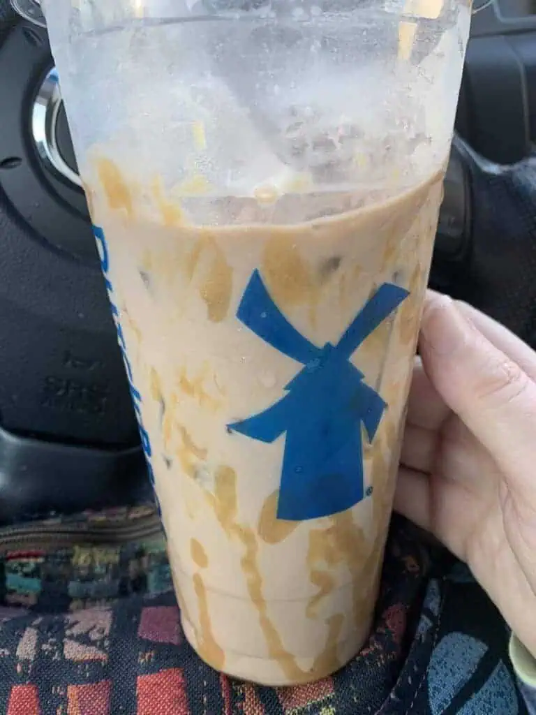 Iced white coffee oatmeal latte 