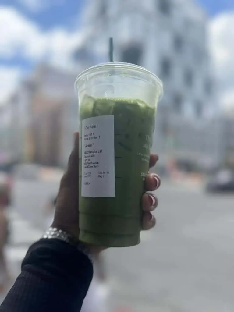 Peachy Coconut Matcha