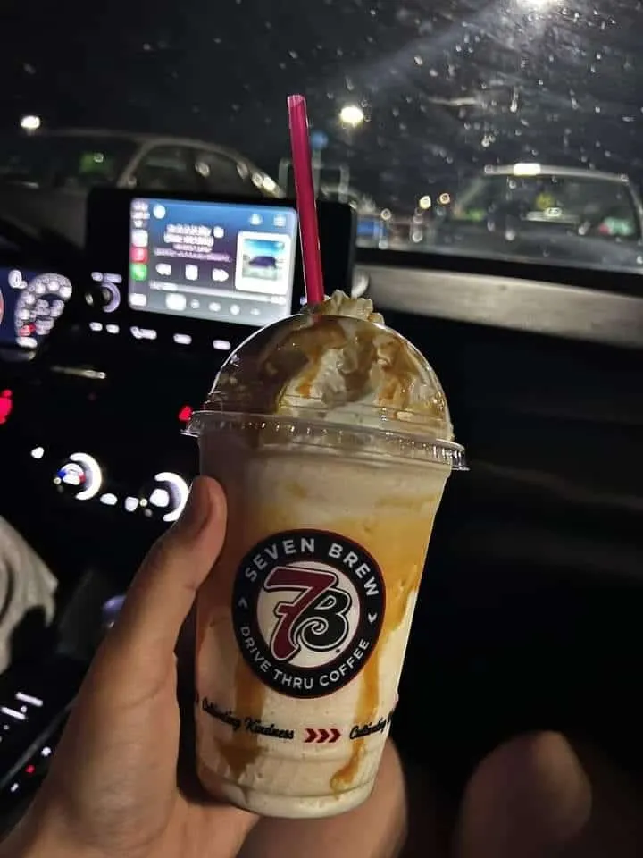 Pecan Pie Milkshake with whipped cream and caramel drizzle