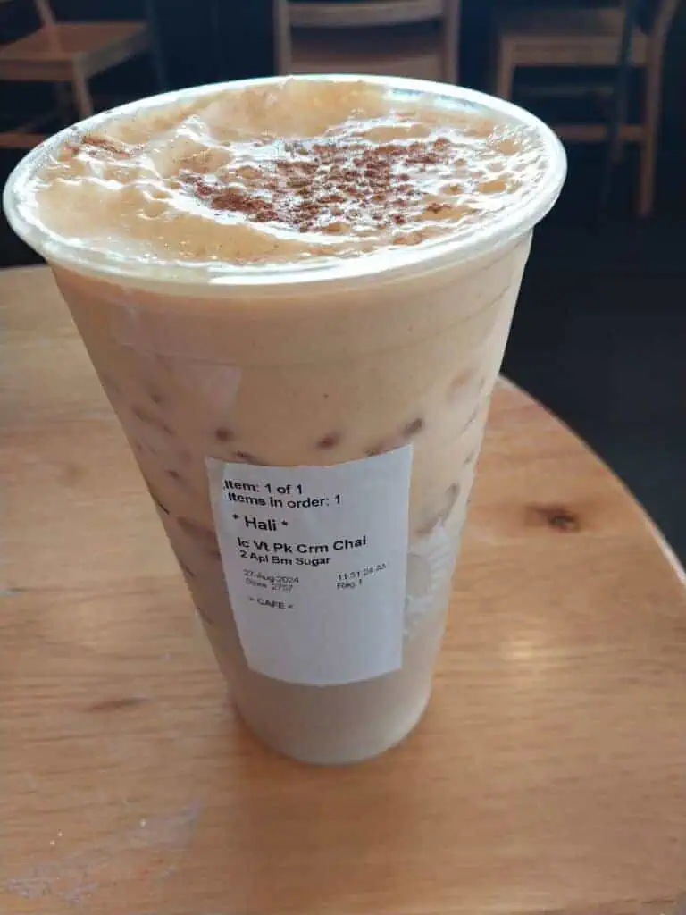 Pumpkin Cream Chai Latte