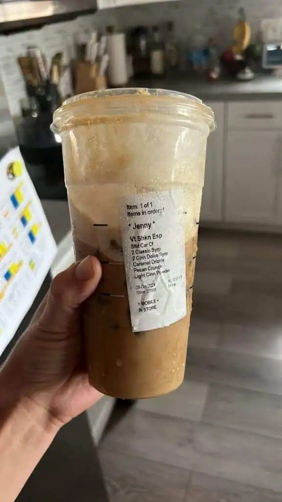 Salted Caramel Cinnamon Shaken Espresso