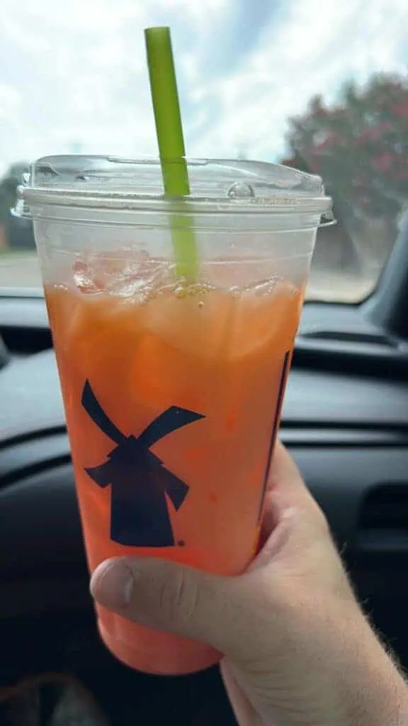 Sherbert green tea iced