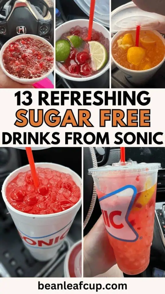 Sonic Sugar Free Drinks