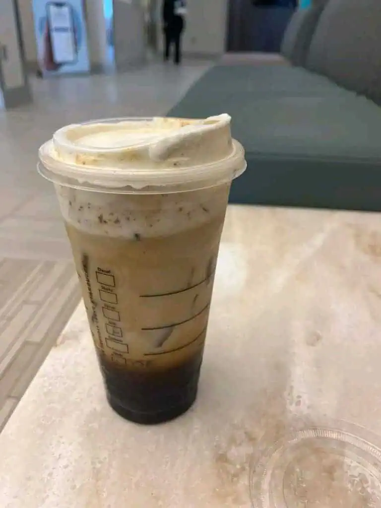 brown sugar almond milk shaken espresso add vanilla cold foam