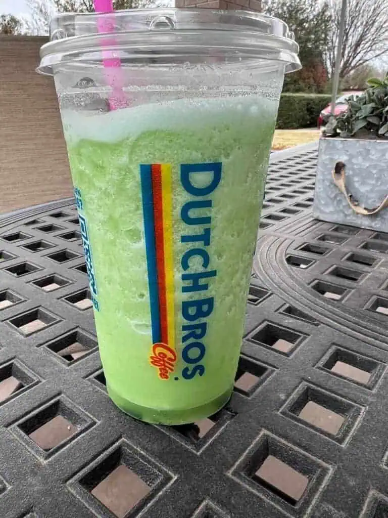 green apple, pineapple and blue raspberry smoothie