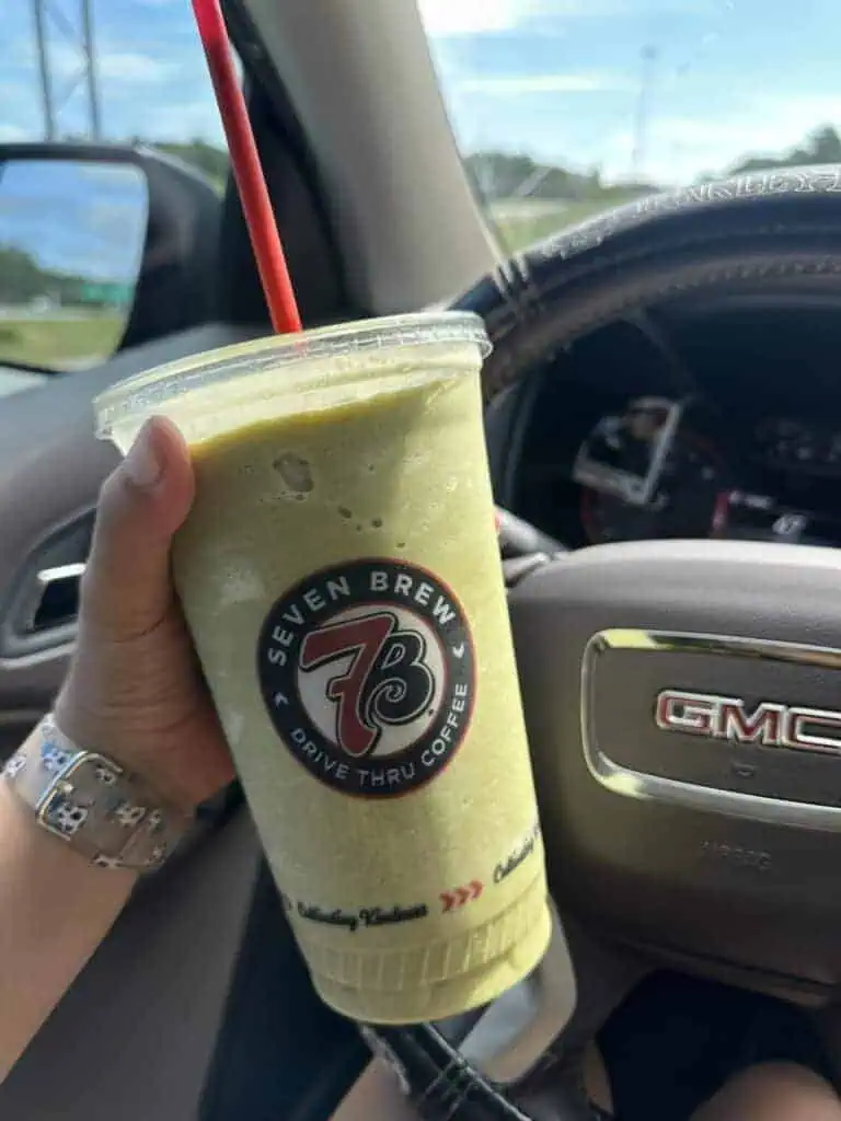 matcha chiller with SF Pumpkin, SF Salted Caramel, SF White Chocolate