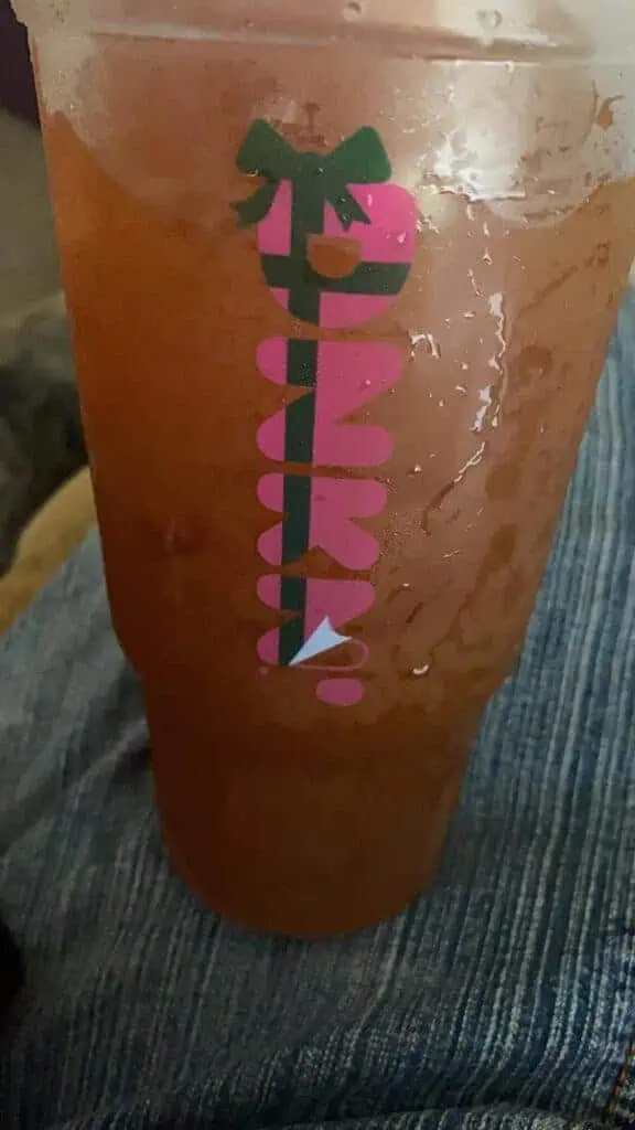 peach refresher with black tea