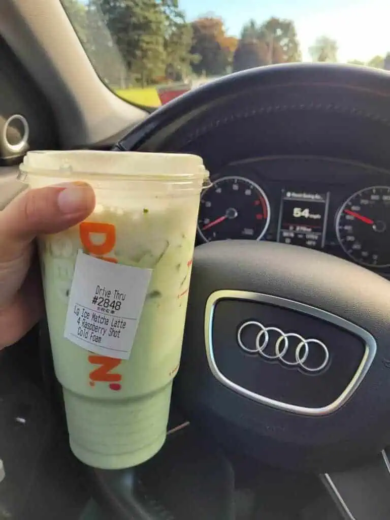 Raspberry Matcha Latte
