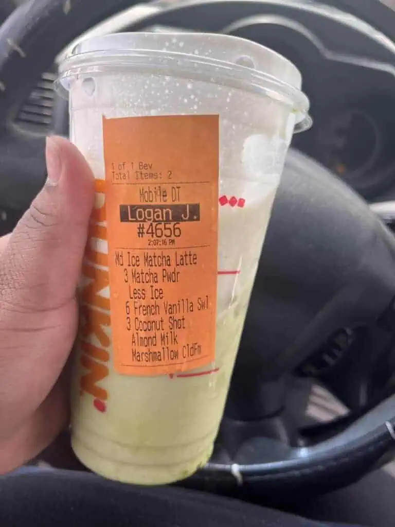  Coconut Vanilla Matcha Latte