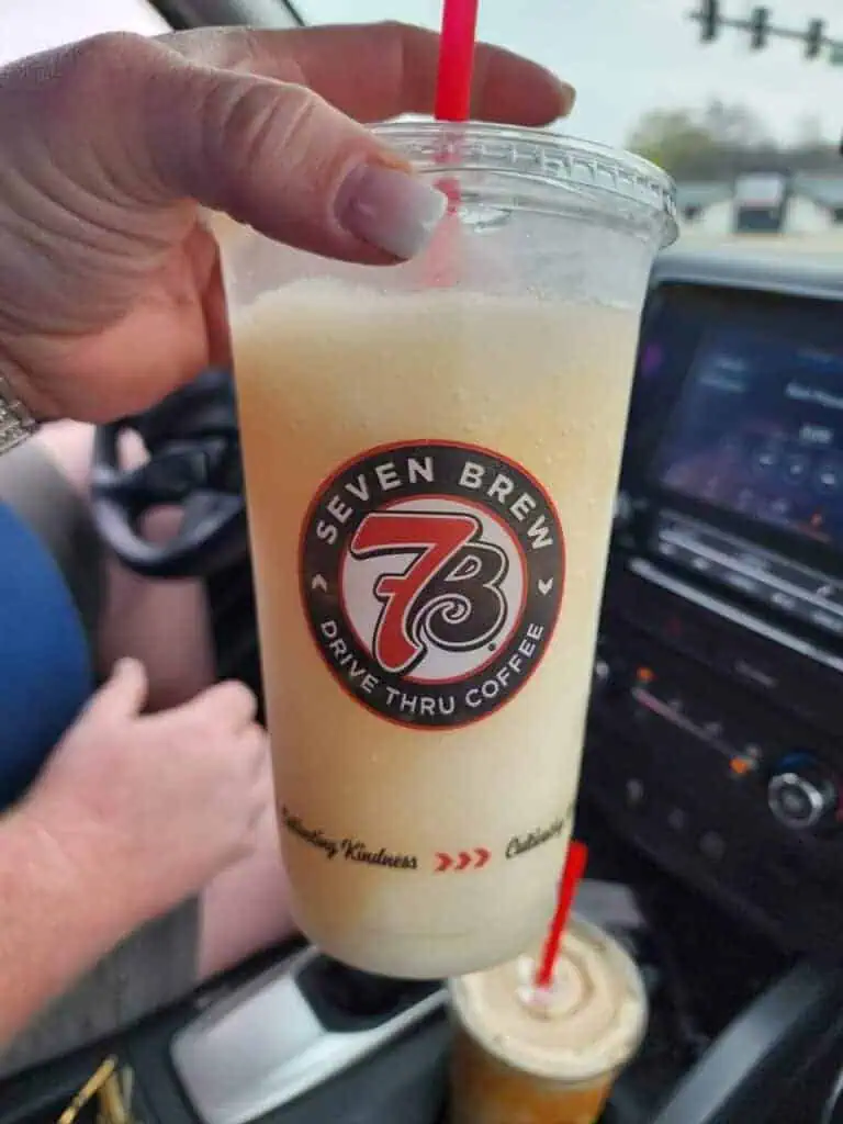 7 energy chiller with banana, pineapple, coconut, and cream