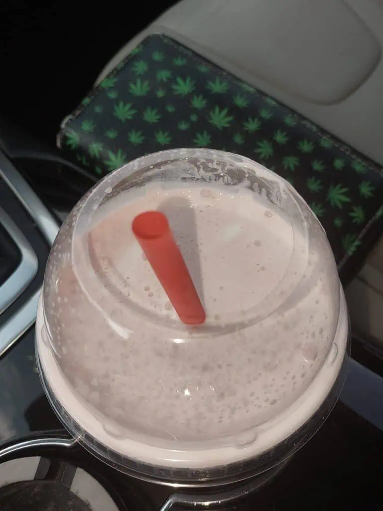 Blackberry cranberry cream slush