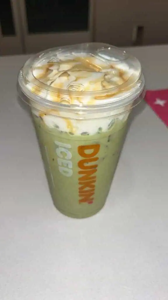 Caramel Vanilla Matcha Latte
