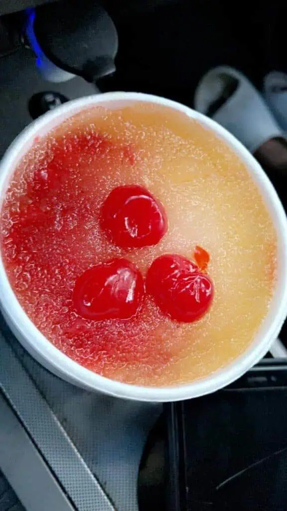 Tropical Peach Berry Slush