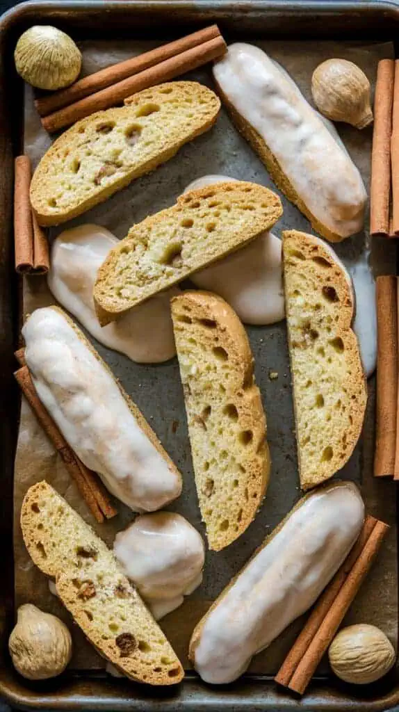 Eggnog Biscotti Cookies