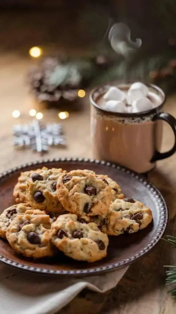 Decadent Chocolate Eggnog Cookies