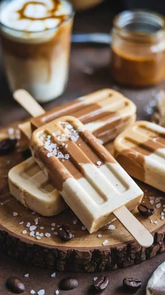 Caramel Macchiato Popsicles