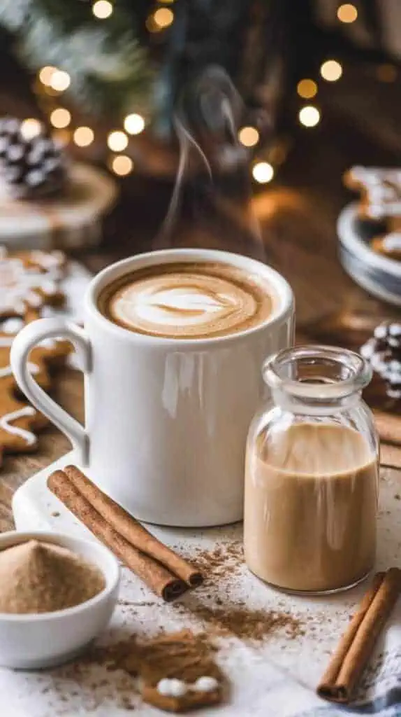 Homemade Gingerbread Coffee Creamer