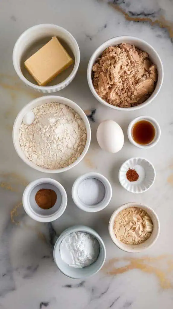 Coffee Cake Cookies ingredients
