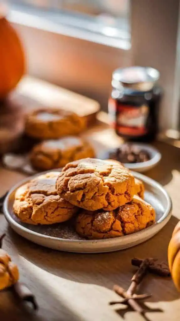Soft Pumpkin Gingerbread Cookies