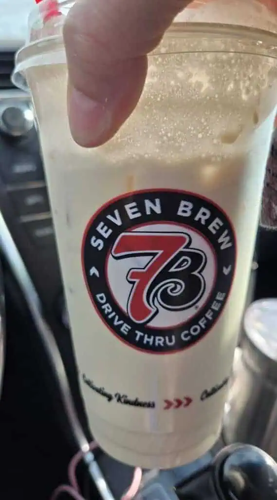 sf vanilla, sf brown cinnamon, sf pumpkin (extra scoop) latte made with heavy whipping cream