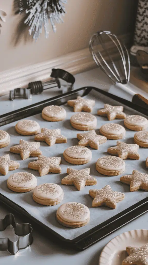 Sparkly Sugar Cookies with Edible Glitter