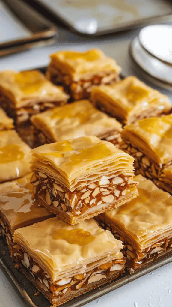 Glazed Honey and Almond Baklava