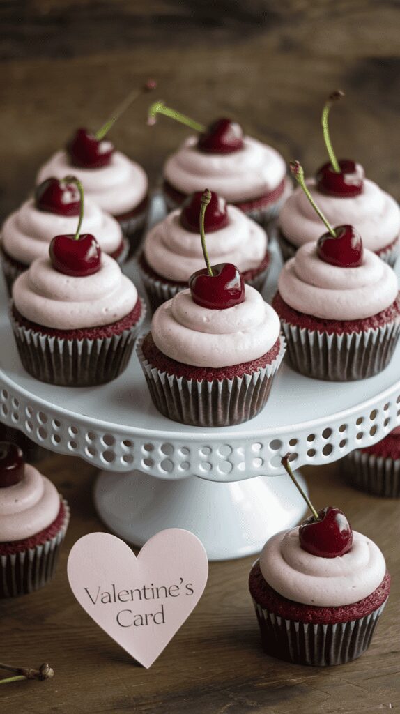 Cherry Almond Cupcakes