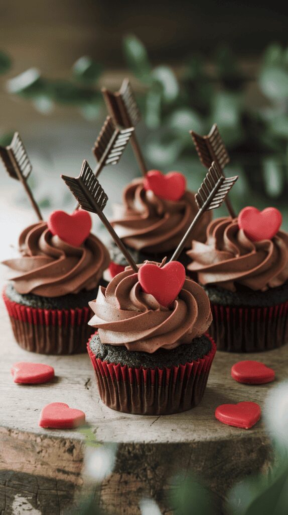 Cupid’s Arrow Cupcakes