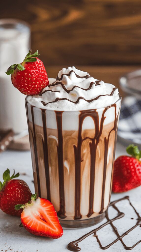 Chocolate-Covered Strawberry Latte