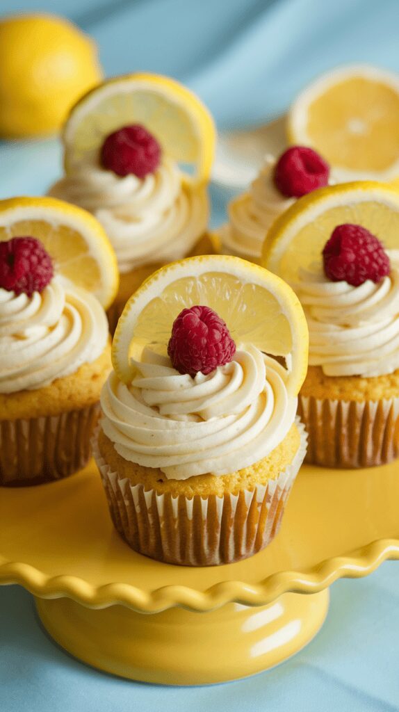 Lemon Raspberry Cupcakes