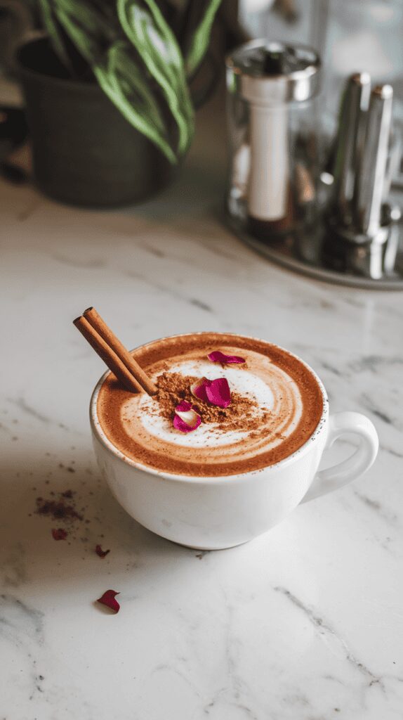 Cinnamon Rose Latte