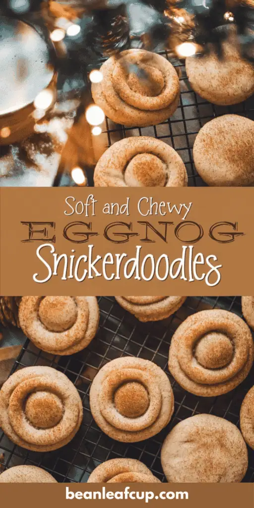 Soft and Chewy Eggnog Snickerdoodles