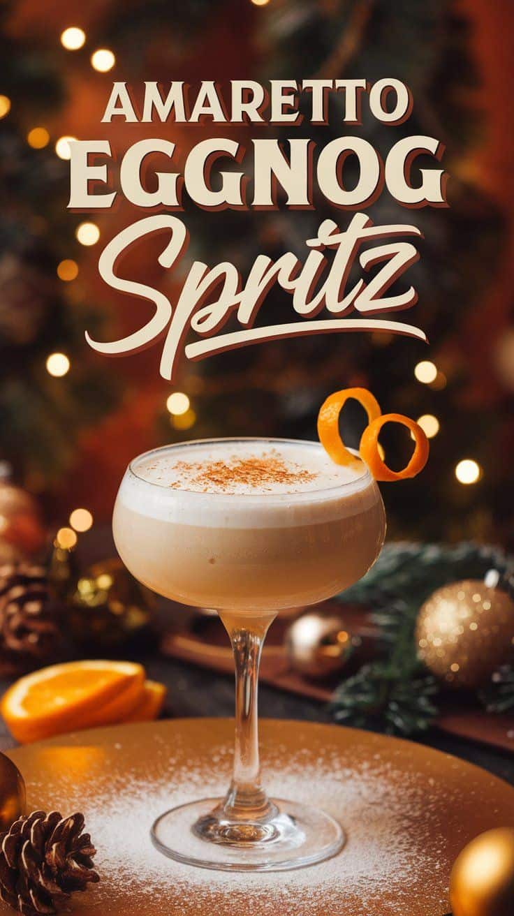 Amaretto Eggnog Spritz 6