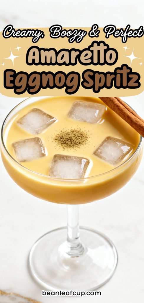 Amaretto Eggnog Spritz