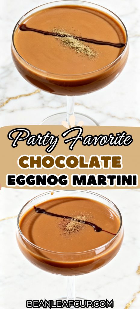 Chocolate Eggnog Martini