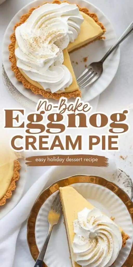 No-Bake Eggnog Cream Pie