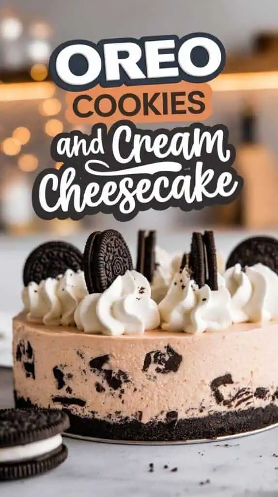 Oreo Cookies and Cream Cheesecake