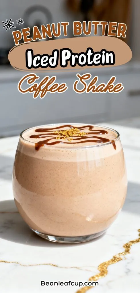Peanut Butter Iced Protein Coffee Shake