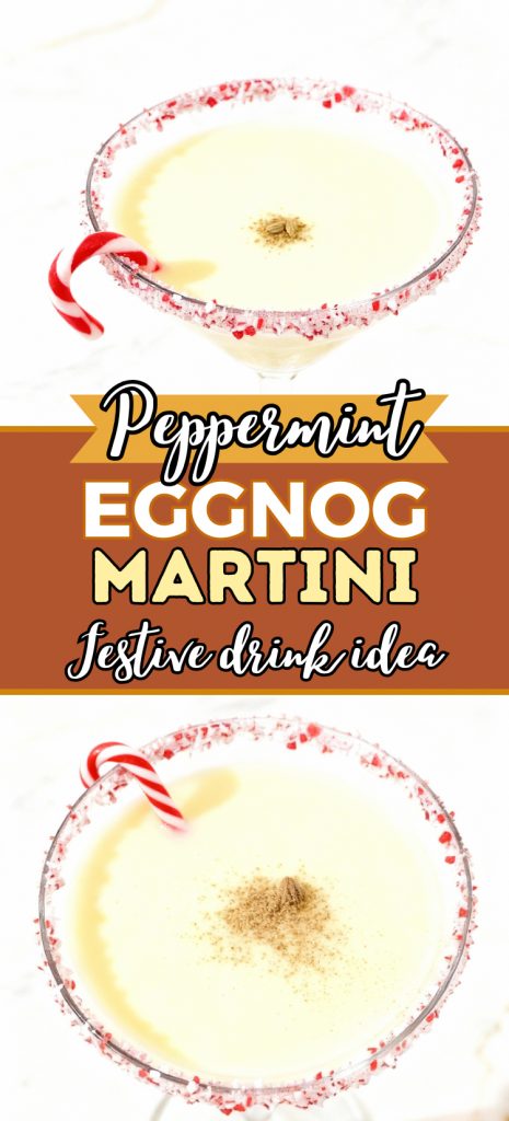 Peppermint Eggnog Martini