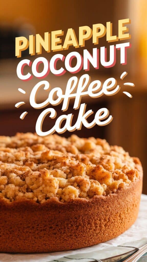 Pineapple Coconut Coffee Cake