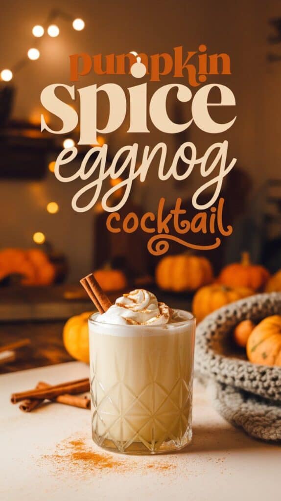 Pumpkin Spice Eggnog Cocktail
