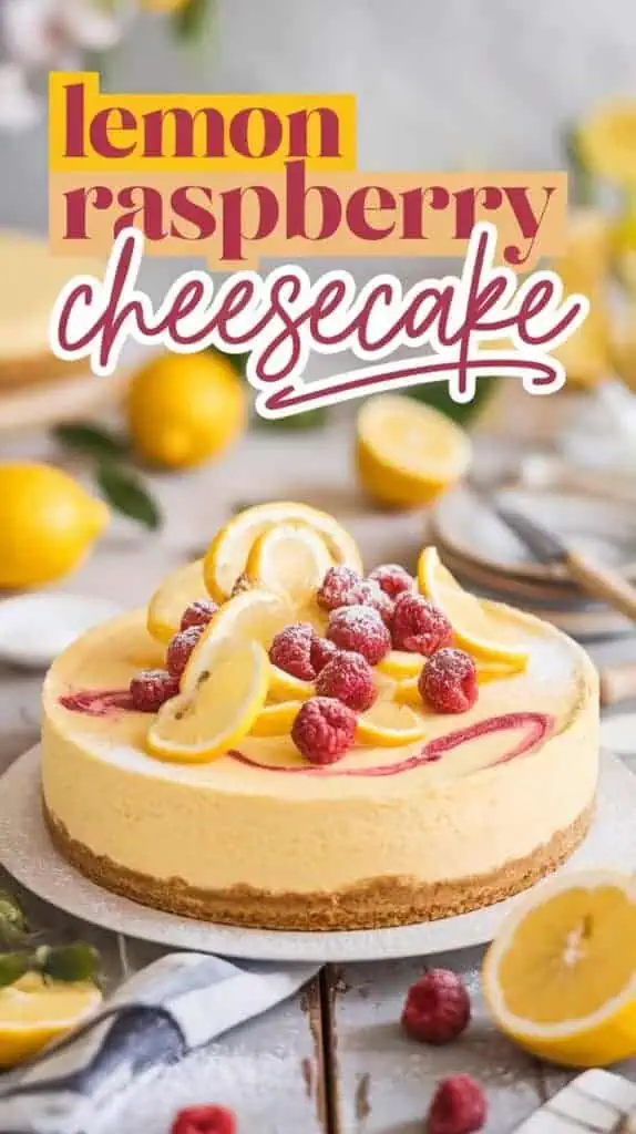 Lemon Raspberry Cheesecake