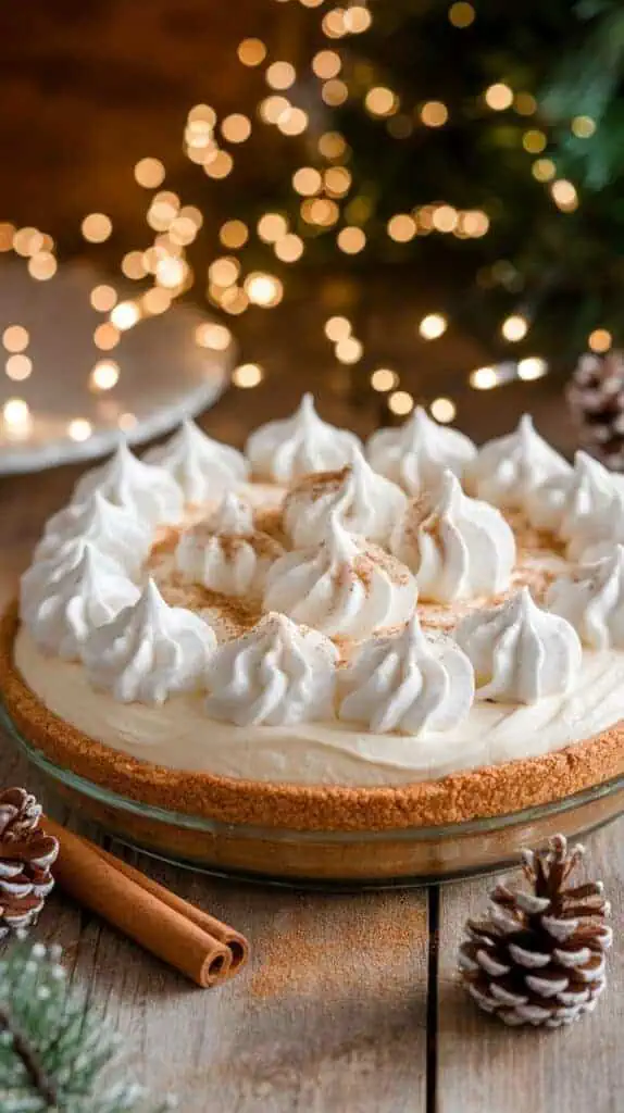 No-Bake Eggnog Cream Pie